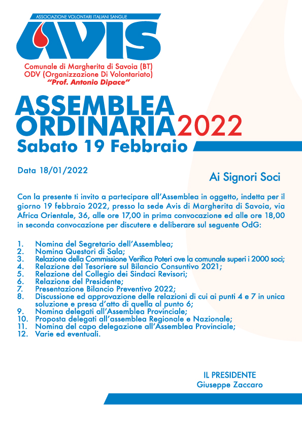 Assemblea Ordinaria 2022